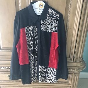 Chico’s size 3 black and red blouse!